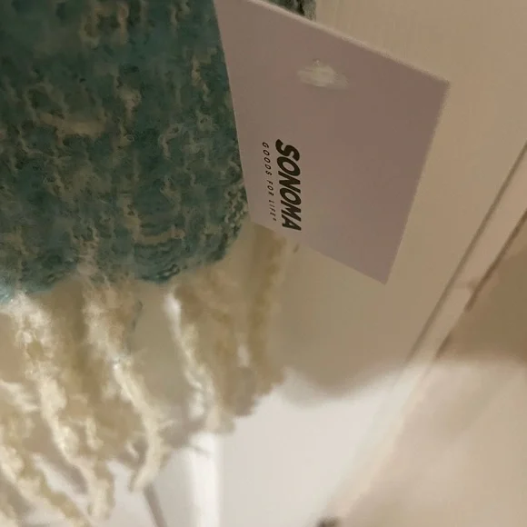 Sale! Sonoma Fringe Striped Scarf Wrap β Fall Colors β New with Tags - Picture 4 of 6